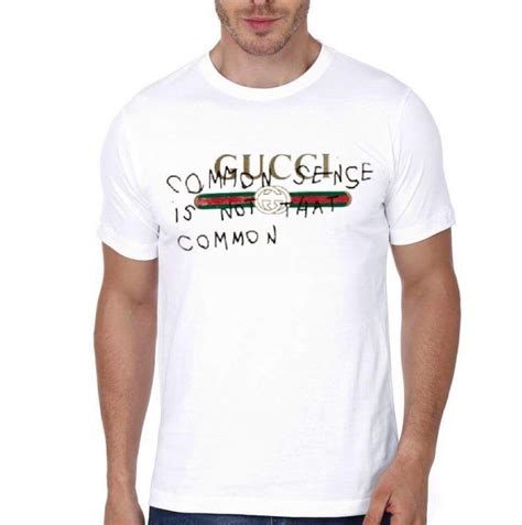 gucci common sense white t shirt|gucci t shirt real.